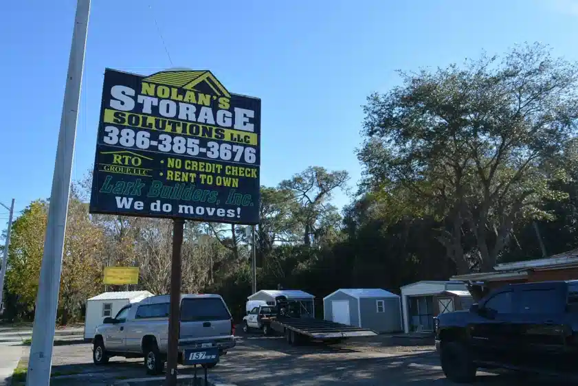 Rent-to-own shed available now