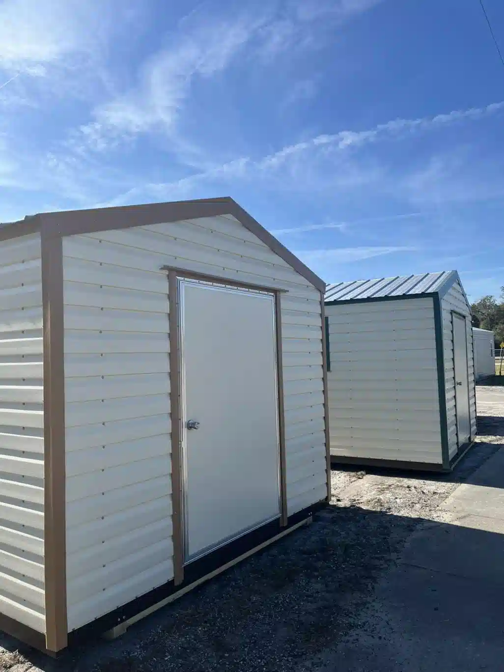 Quality portable shed built by Lark Buildings - Nolan's Storage Solutions